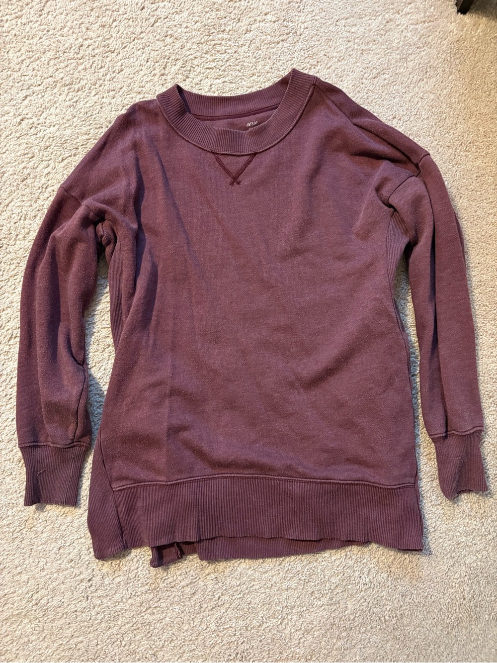 aerie Plum Crewneck Sweatshirt
